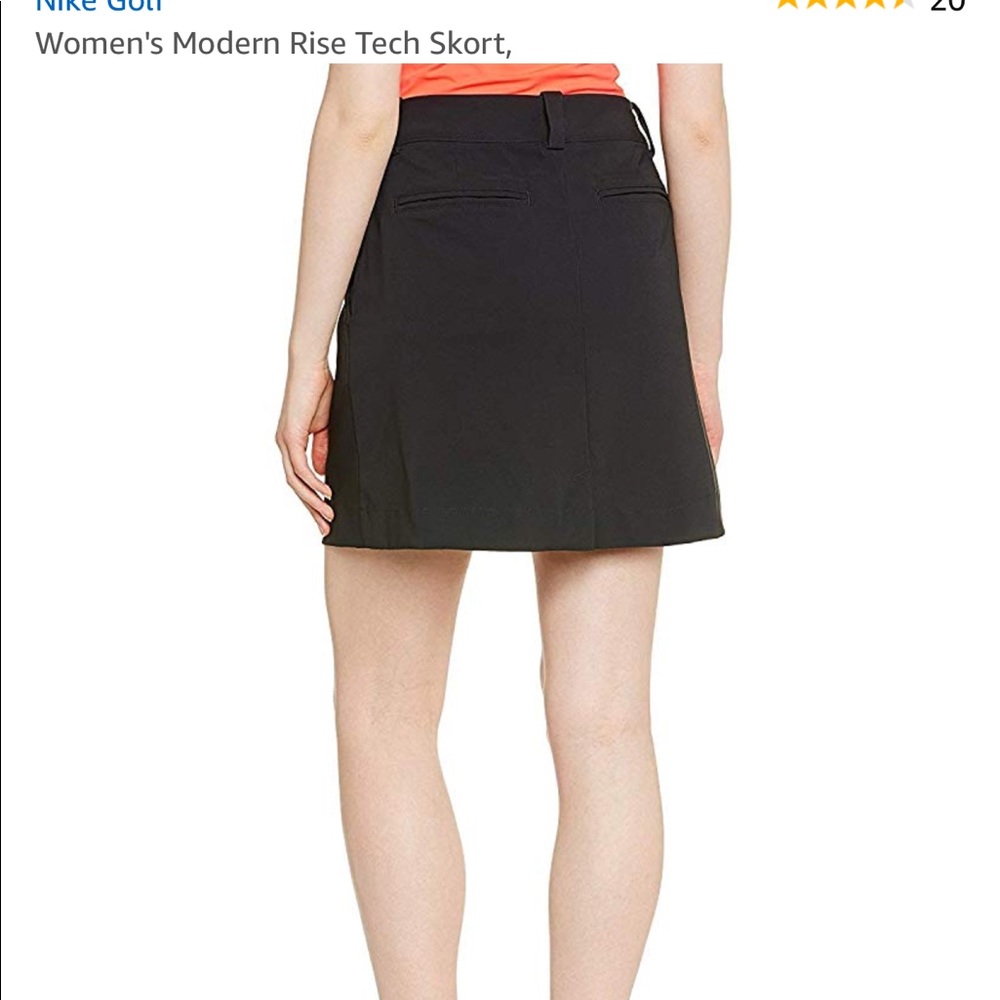 NIKE Performance Dri Fit Golf Skort Black Size 6 - Picture 2 of 8